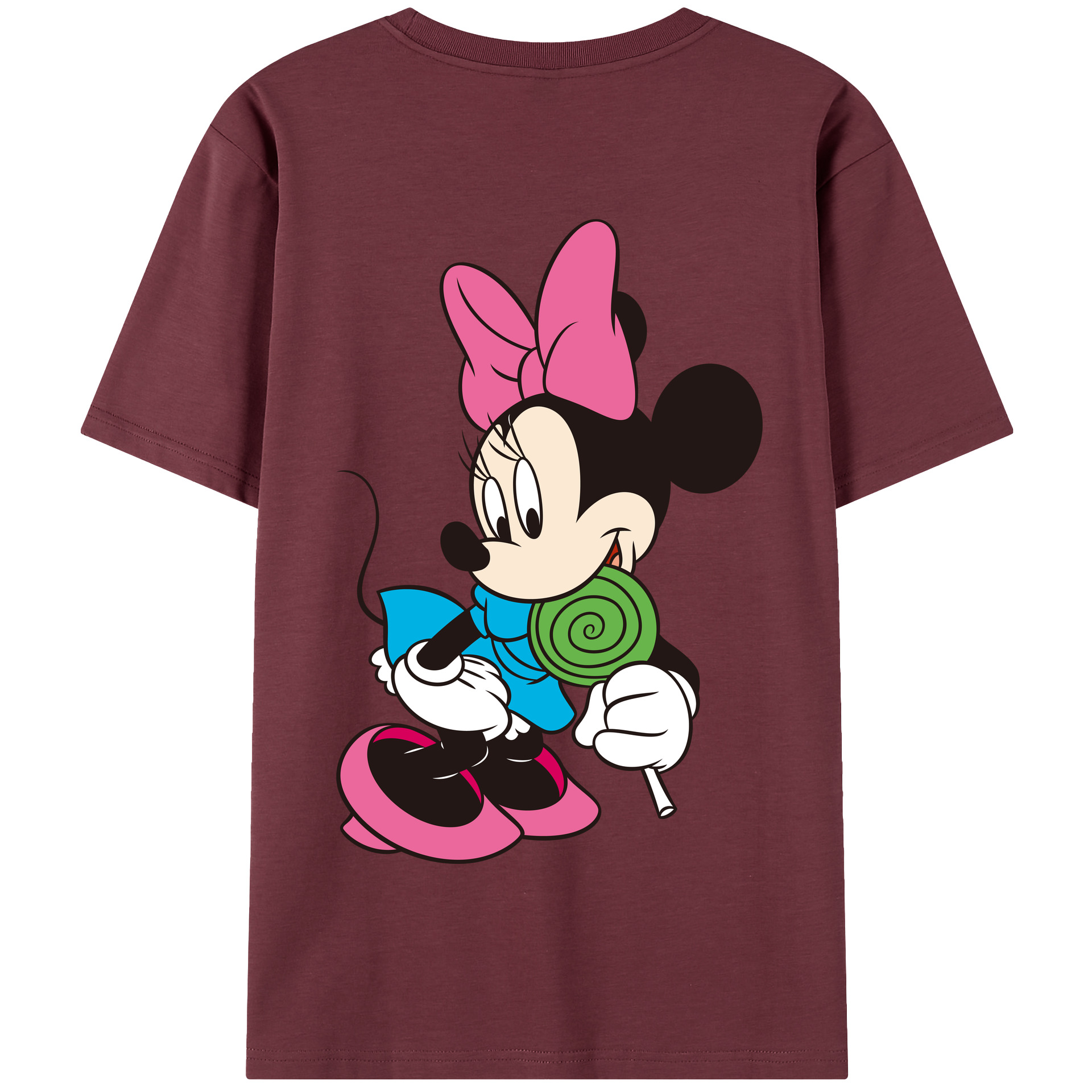 （画像用） ミッキーマウス Mickey Mouse 綿100％半袖Tシャツ（背面プリント）